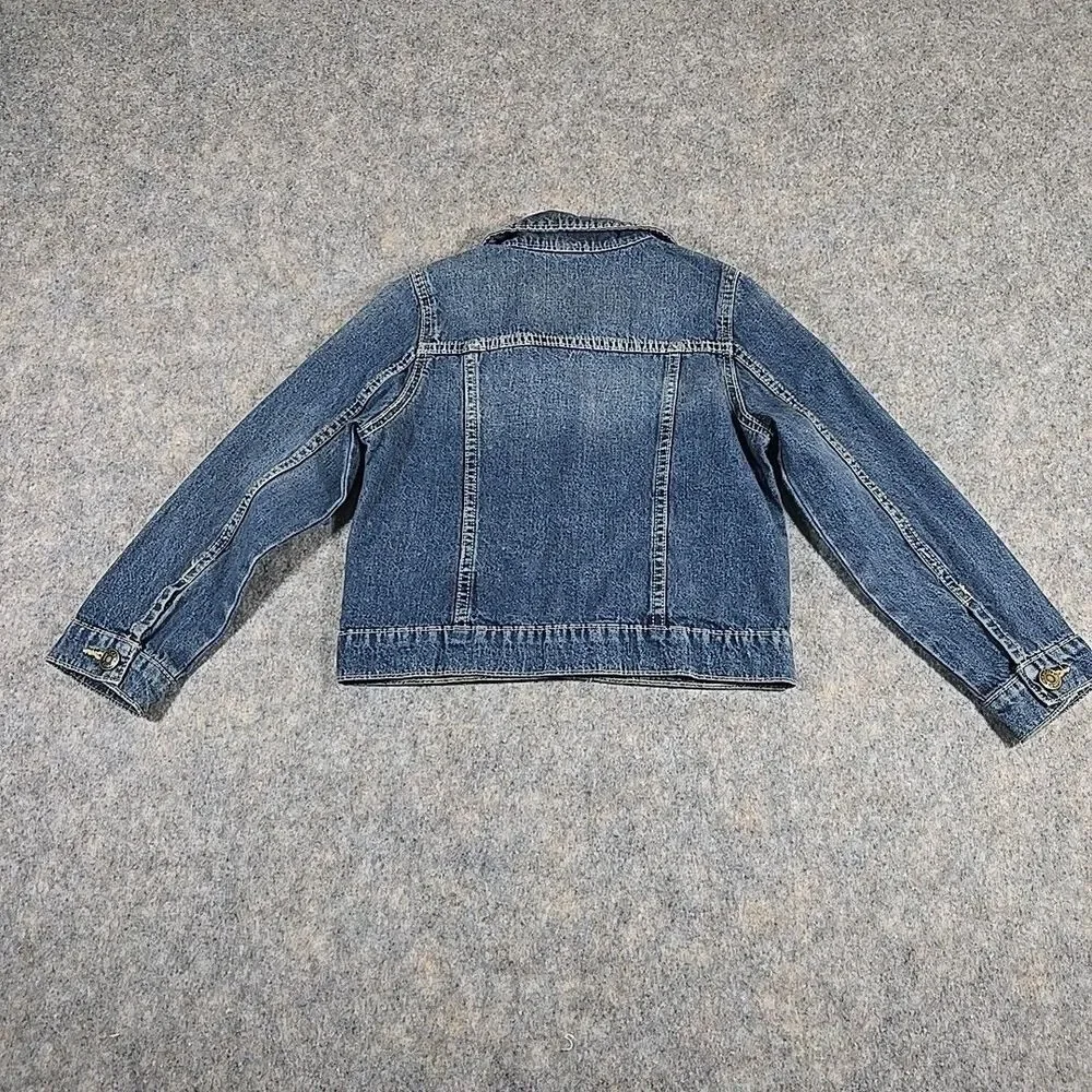Carter's Classic Blue Jean Youth Jacket Size 7 7A Boys Girls Medium Wash Denim
